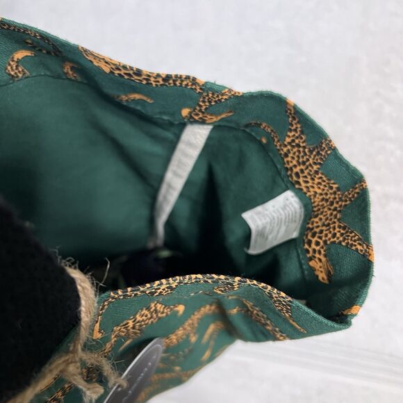 Leopard 100% Cotton Canvas Tote Reusable Tote Bag Cynthia Rowley Animal Print - Picture 16 of 17